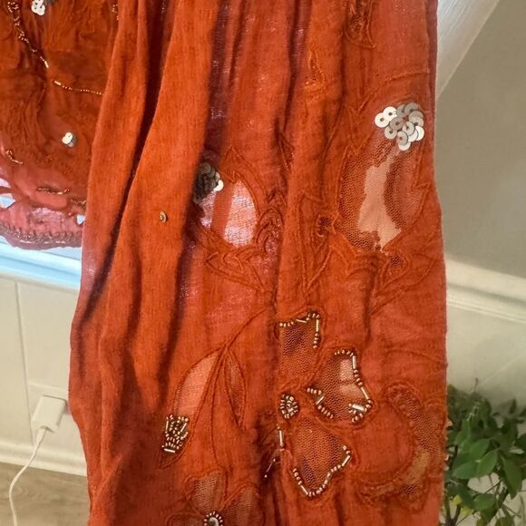 Women's Rust Anthropologie Top - Picture 4 of 8